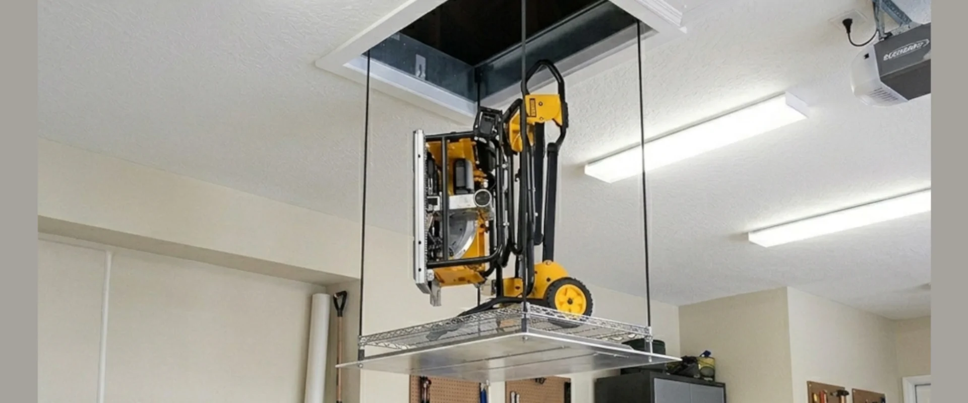 Spacelift Attic Lift For Organized Attic Storage
